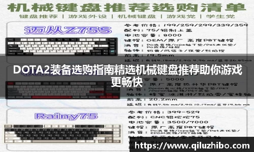 DOTA2装备选购指南精选机械键盘推荐助你游戏更畅快