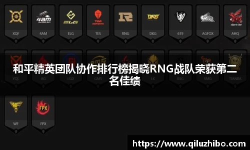 和平精英团队协作排行榜揭晓RNG战队荣获第二名佳绩