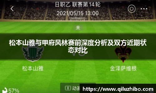 松本山雅与甲府风林赛前深度分析及双方近期状态对比